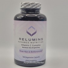 Relumins Advance Vitamin C Complex w/ RoseHips  Bioflavonoids 180 Veg Capsules