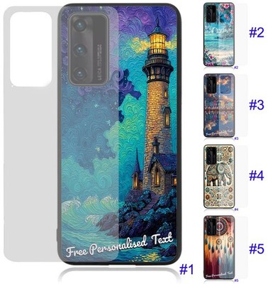 Personalised Text Glass Phone Case For Huawei Mate 40/30/20/10/9/8 Series