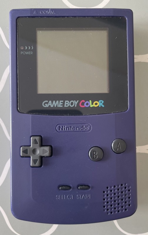 Nintendo Game Boy Color Grape For Parts Or Not Working