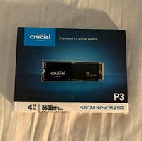 Crucial P3 4TB NVMe PCIe 3.0 M.2 Internal SSD Up to 3500MB/s