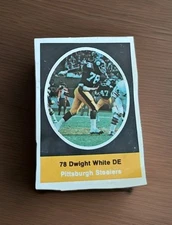 1972 Sunoco NFL Action Player Stamps RC Dwight White DE Pittsburgh Steelers #78