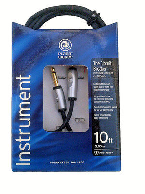 D'ADDARIO PLANET WAVES SCHUTZSCHALTERKABEL MIT VERRASTENDEM TRENNSCHALTER 10 FUSS