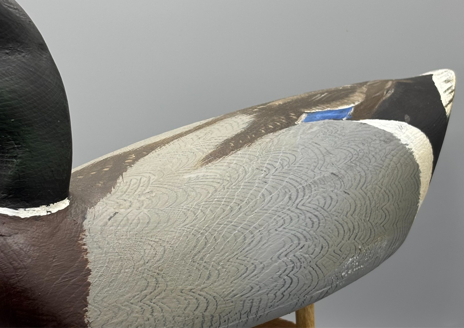 SIGNED TOM HUMBERSTONE (UPSTATE NY) TURNED HEAD MALLARD DRAKE - EXC COND