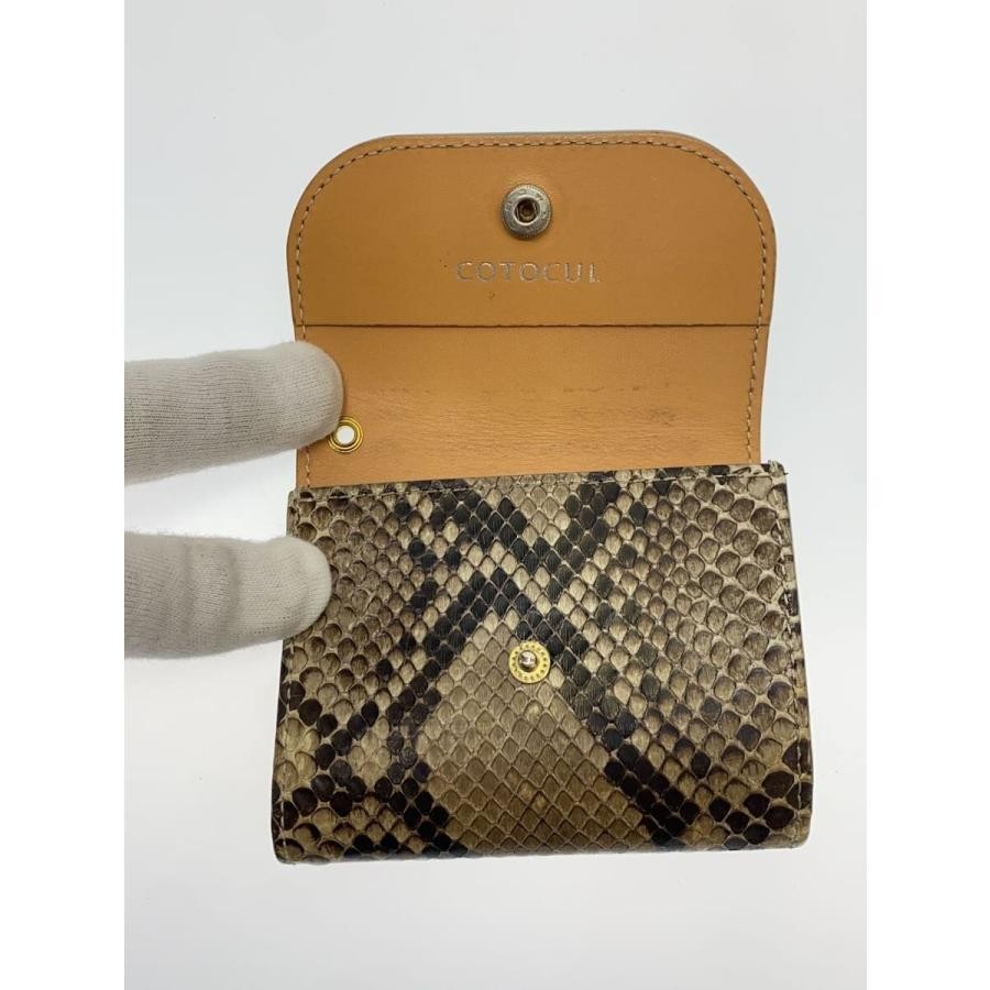 COTOCUL Mini Wallet Coin Case Python Men's Dirty … - image 4