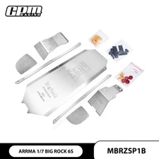 GPM Stainless Steel Chassis Armor Guard Protection for ARRMA 1/7 Big Rock 6S