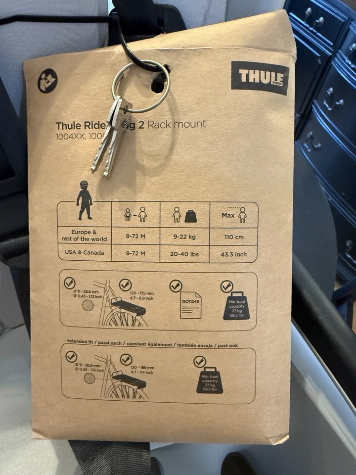 *Nuevo* Asiento de bicicleta para niños Thule RideAlong 2 Foto 2 de 4