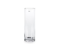 H&H Zylindrische Glasvase Aus Transparentem Glas 10X30H