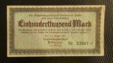 German Herne/ Bergwerksgesellschaft Hibernia, 100.000 Mark, 1923 - Very Fine