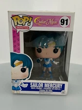 Funko POP! Animation Sailor Moon Sailor Mercury #91 Vinyl Figure DAMAGED BOX