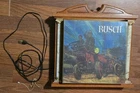Busch Bavarian Beer Firemen Fire Fighters LIGHT UP SIGN Vntg 60’s COMPLETE WORKS