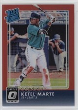 2016 Panini Donruss Optic Rated Rookies Red 81/99 Ketel Marte #39 10lp