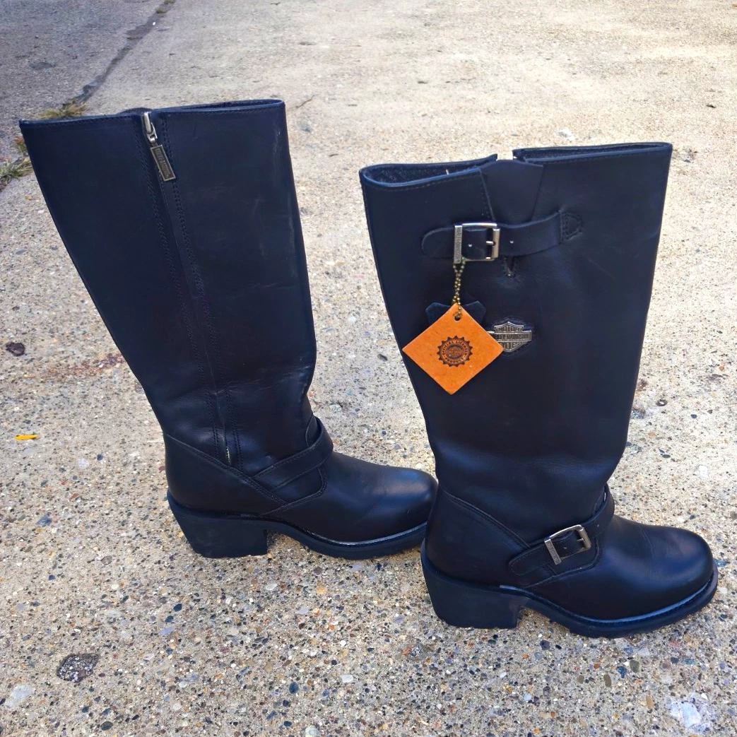 25+ Harley-Davidson Black Knee High Boots for Women for sale