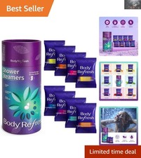 Relaxing Aromatherapy Shower Steamers Set - 8 Unique Scents for Bath Bliss