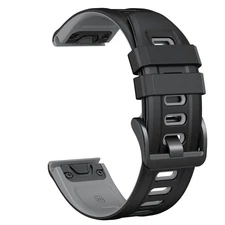 Watch Strap Silicone Watch Strap Dual Color Watch Strap for Garmin Fenix 7X