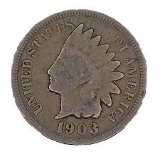 1903  indian head penny good condition