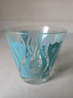 Federal Glass Vintage MCM Atomic Aqua Drink Glass 1950-1960’s Retro