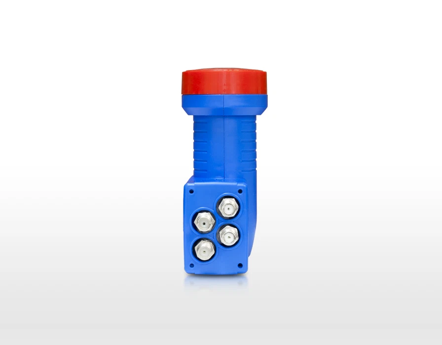 SET 4 x Blue Quattro LNB + Multiinterruptor 17/32 Fuente de alimentación externa SAT Distribuidor