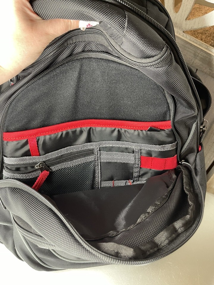 Samsonite Tectonic PFT Laptop Backpack Black Red 17Inch Travel Carry