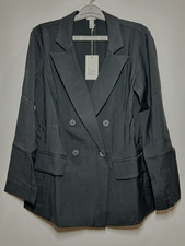 Women's Essential Blazer - A New Day Black L