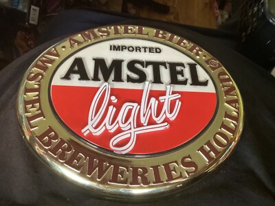 VINTAGE AMSTEL LIGHT IMPORTED BEER SIGN