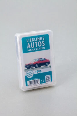 LIEBLINGS AUTOS Auto Quartett 1996 Baujahr Geburtsjahr 30. Geburtstag Geschenk Spielkarten Neu