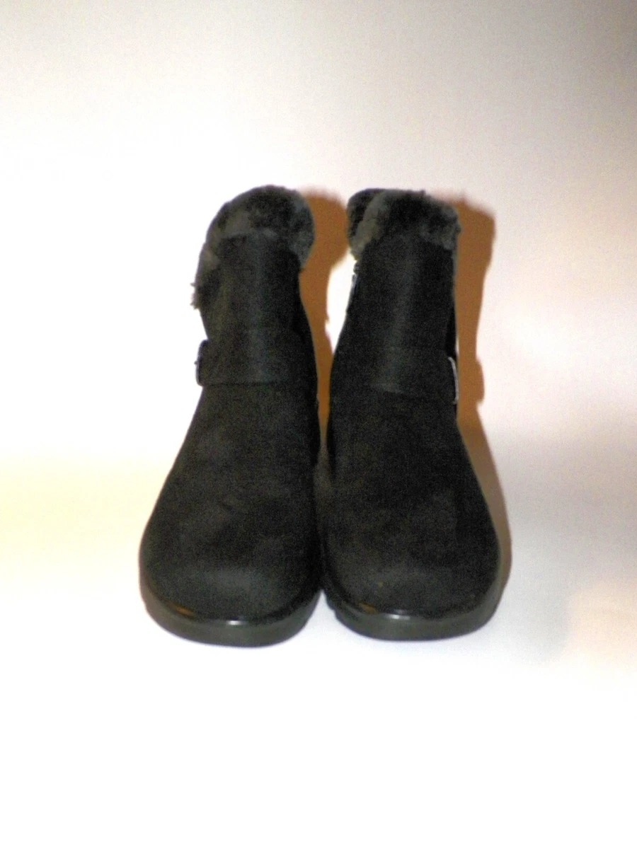 Dadawen Women s Black Winter Snow Boots Size 8 1 2