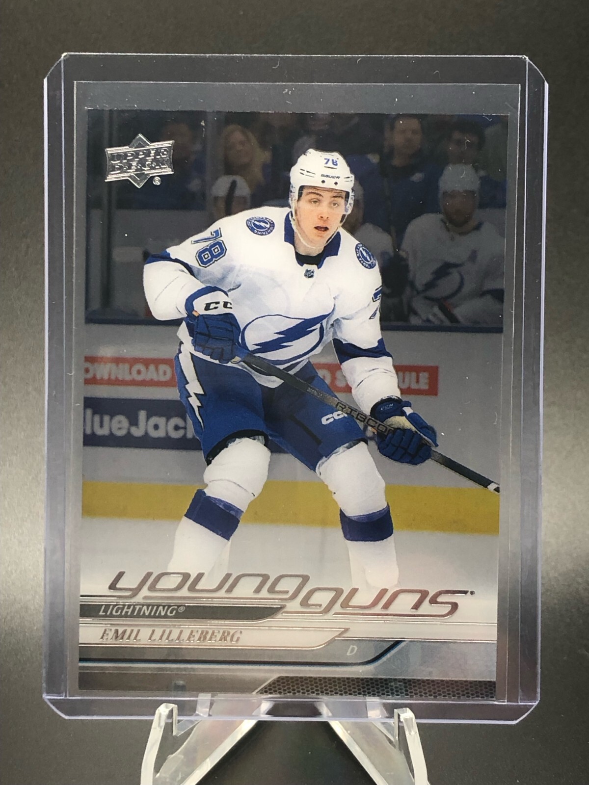 Emil Lilleberg 2024-25 Upper Deck Series 1 Young Guns Clear Cut - Lightning #241