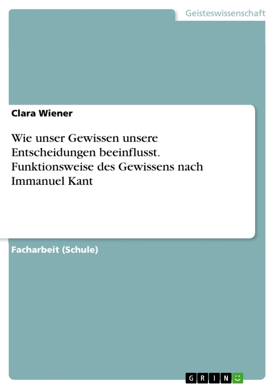 Thumbnail - Clara Wiener | Wie Unser Gewissen Unsere Entscheidungen