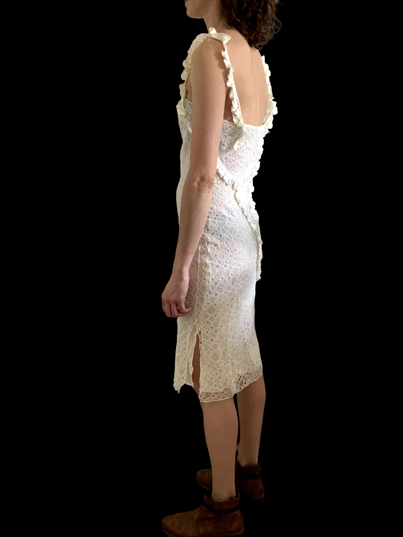 UNIQUE 90ies JOHN GALLIANO WHITe LACE PRINCESS DRESS | eBay
