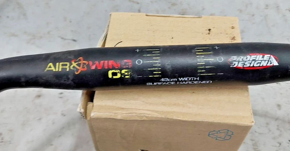 Profile Design Air Wing OS Bullhorn Fixie Bike Handlebar 25.4mm 42cm USA Shipper - Image 2 of 4