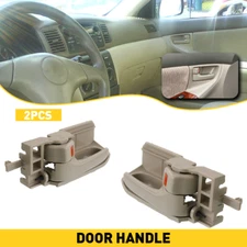 2x Car Inside Interior Door Pull Handle LH RH Beige For 2003-2008 Toyota Corolla