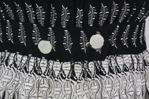 Anna Sui Embroidered Tunic Top Black size 4 boho gothic lolita - 751 - Picture 2 of 6