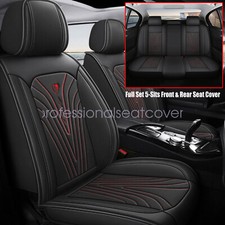 For Toyota Tundra 2008-2024 Full Set Car 5-seat Covers Leather Cushion Protector
