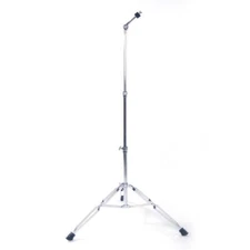 Glarry Straight Drum Cymbal Stand Double Braced Chrome Adjustable Height