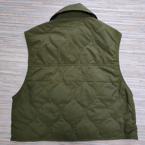 H&M Lightweight Gillet Khaki Green size XS pockets stud fastening travel - Picture 11 of 12