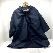 Red Kap Work Shirt Navy Blue 1 Pocket Mens Short Sleeve 5XL Work or Casual