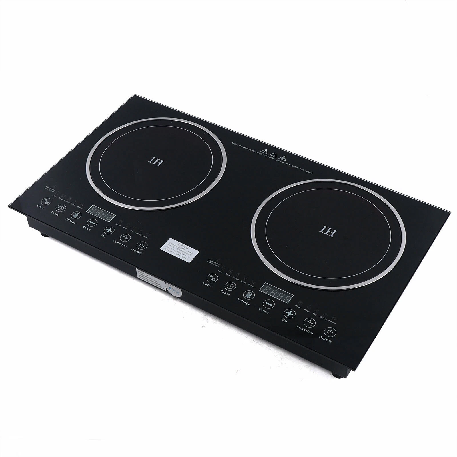Double Induction Cooktop Induction Cooker with 2 Burner Independent Control