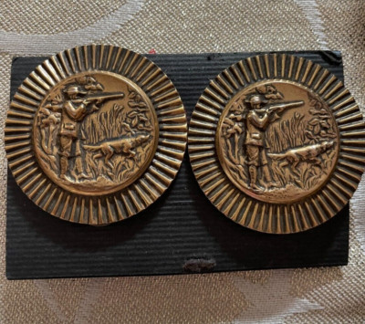 VINTAGE GUN SHOOTER/BIRD DOG CLIP EARRINGS   DUCK HUNTER - VERY RARE
