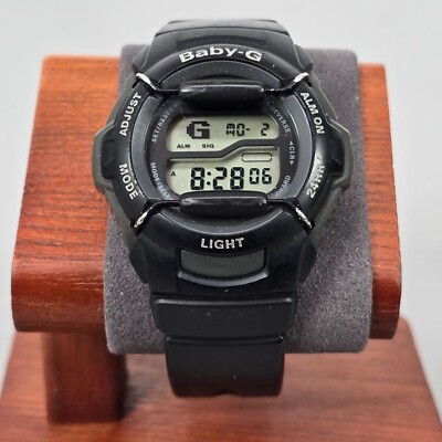 Baby-G Ladies Wristwatch BG-152 Black Steel Digital Shock Resistant  Adjustable