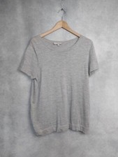 HOBBS JUMPER XL, 100% CASHMERE. GREY MARL, SHORT SLEEVES, DELICATE FABRIC.