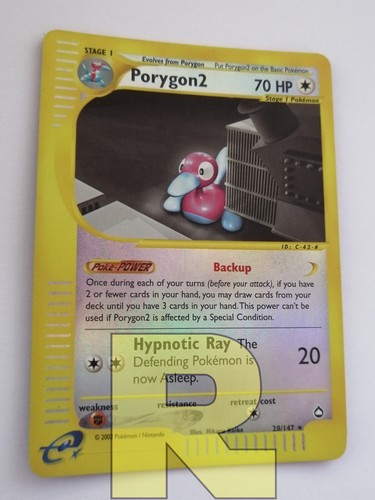 Porygon2 / Porygon 2 ® Aquapolis 28/147 ® Reverse Holo Foil ® Pokemon Inglese EX - Picture 2 of 9