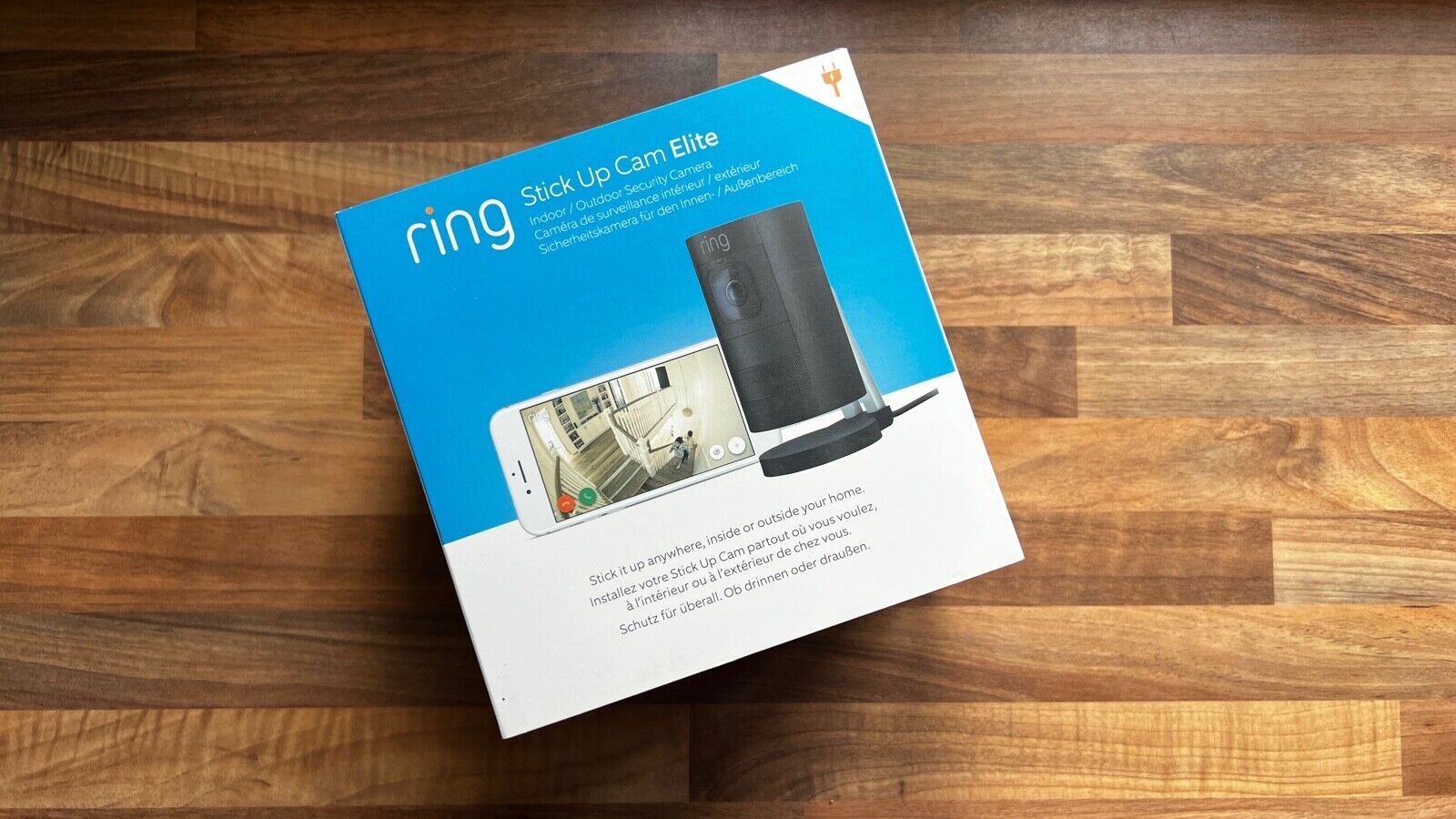 Ring Stick Up Cam Elite by Amazon, HD Security Camera with Two-Way Talk, Black