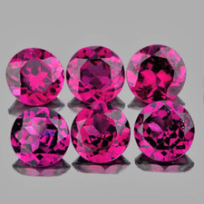 Rhodolite Garnet Round 4.00 mm 6 pieces, Flawless-VVS ,Natural Loose Gemstone