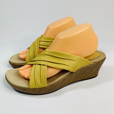 dansko yellow sandals