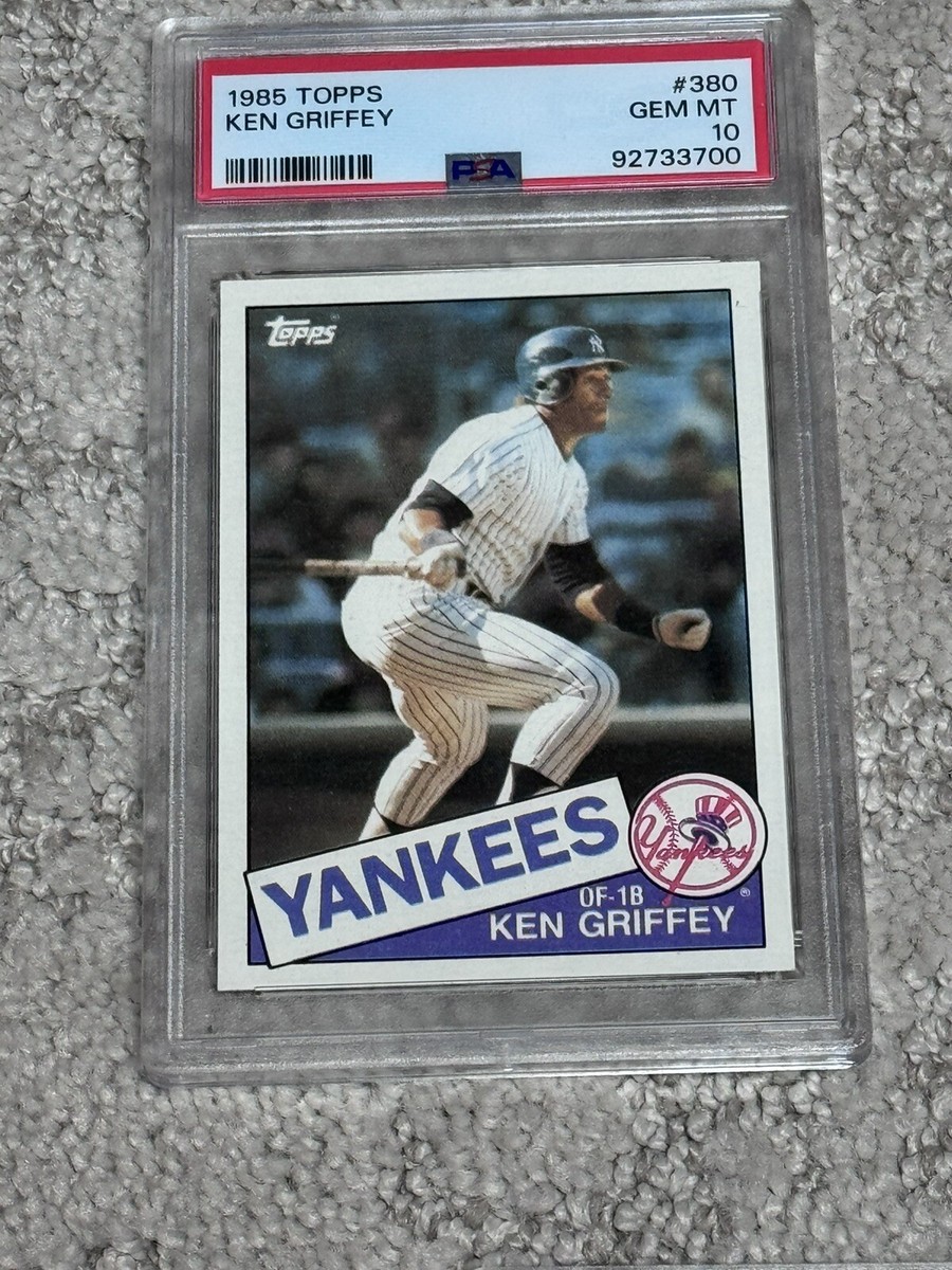 1985 TOPPS BASEBALL CARD LOW POP PSA 10 KEN GRIFFEY NEW YORK