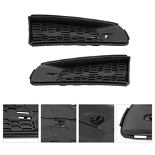 Pair Front Fog Light Covers for Cadillac ATS 2013-2014 Driver & Passenger Side