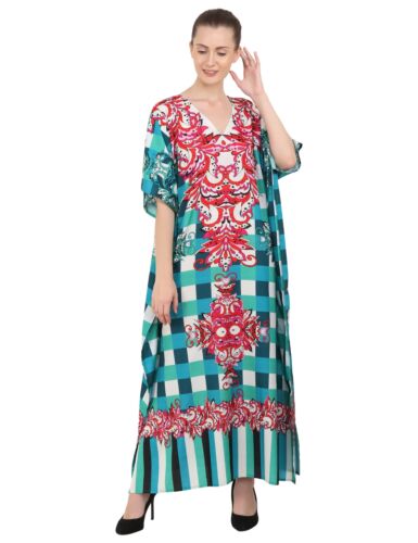Kaftans Maxi Dress Teal, S to 3XL
