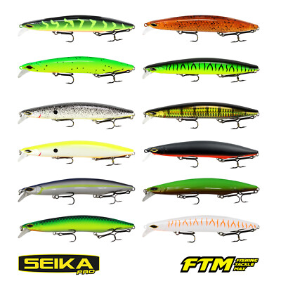 FTM Seika Pro Wobbler Nightveit Zander Köder alle Farben Hardbait Raubfisch Neu 