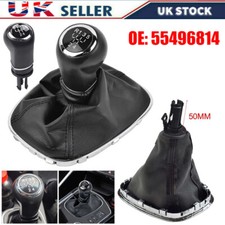 5 Speed Gear Stick Shift Knob & Gaiter Boot 55496814 For Vauxhall Corsa E Adam