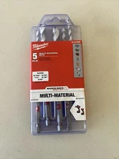 NEW MILWAUKEE SHOCKWAVE Carbide Drill Bit Set 5 pc Multi-Material CHN 48-20-8898
